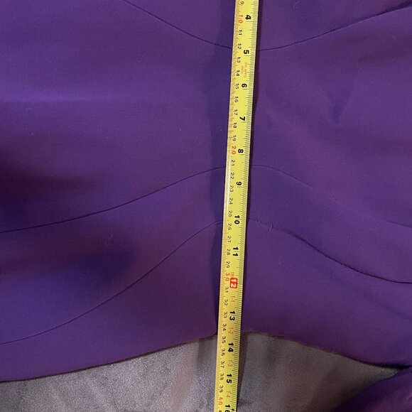 TAHARI Purple knee length dress (4) - Picture 7 of 11